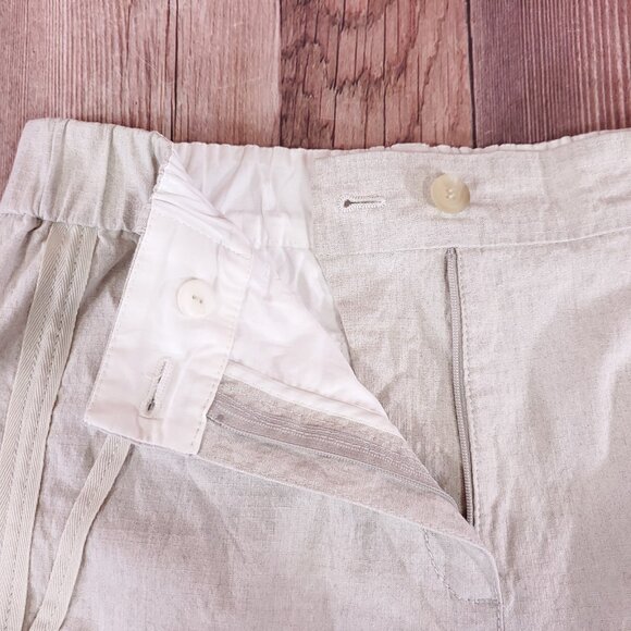 Annette Gortz Womens Size 36 Franz 34110 Linen Blend Pants Trousers White Beige - Picture 6 of 14